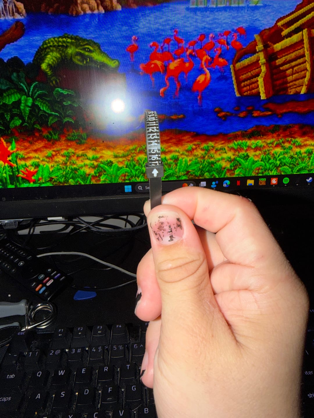 Customer photo review of FREE RING SIZER