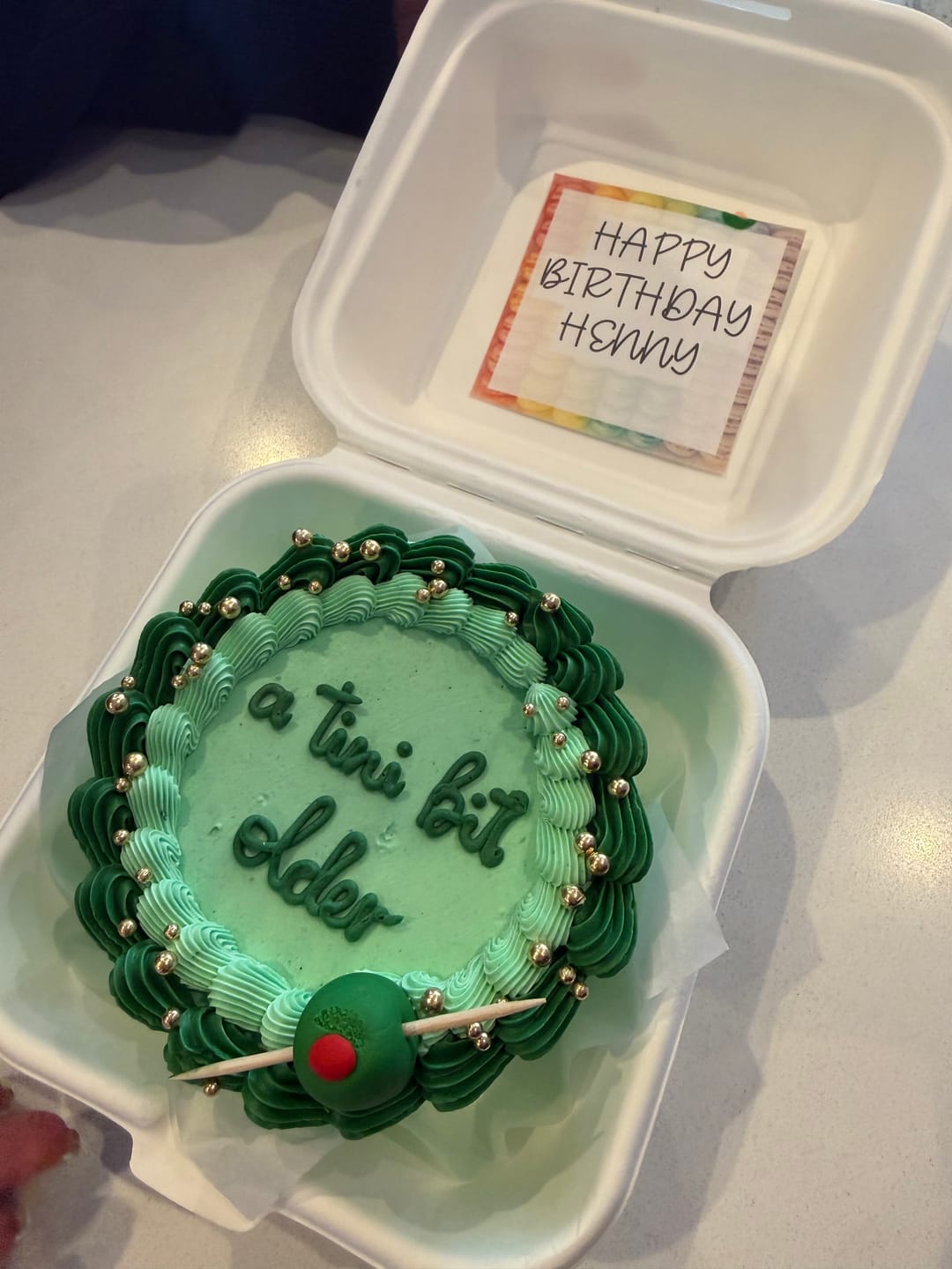 Customer photo review of A tini bit older Bento Cake