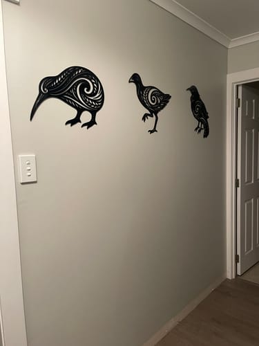Customer photo review of Koru Flow Tūī Wall Art