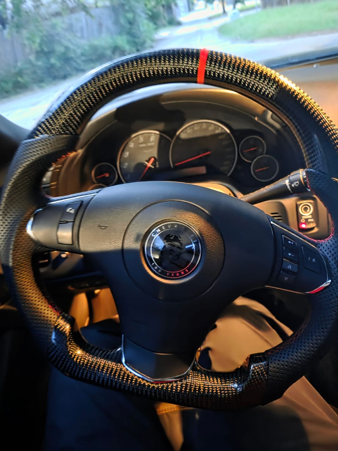 Customer photo review of Genuine Carbon Fiber Steering Wheel For C6 Corvette 2012-2013 Only