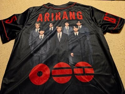 Customer photo review of Arirang Album BTS Baseball Jersey Gifts For Army
