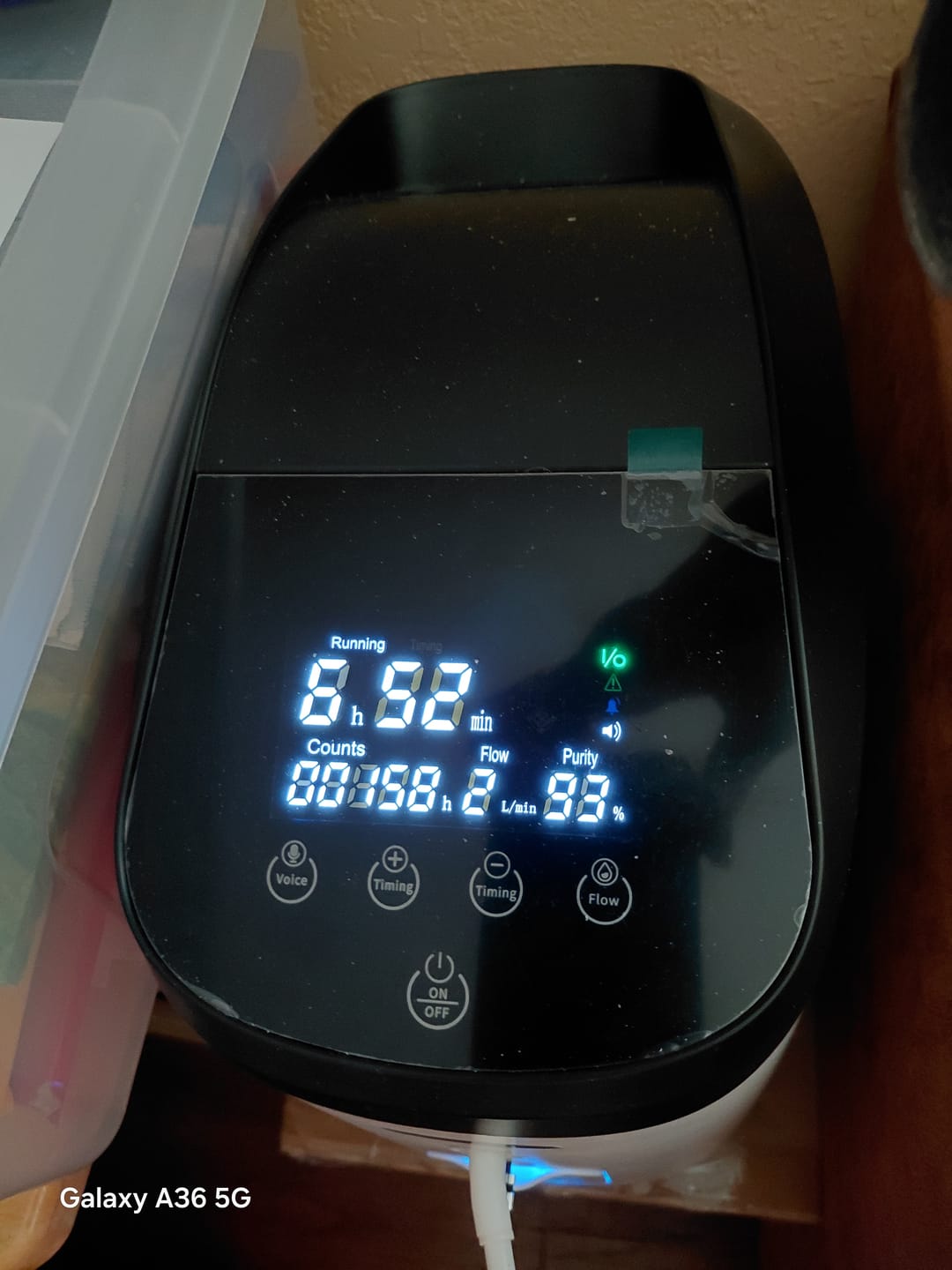 Customer photo review of VARON VH-2 Pro | Continuous Flow Stationary Oxygen Concentrator (1-8 settings)