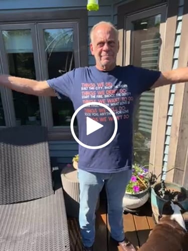 Customer video review of Things We Did Basics T-Shirt