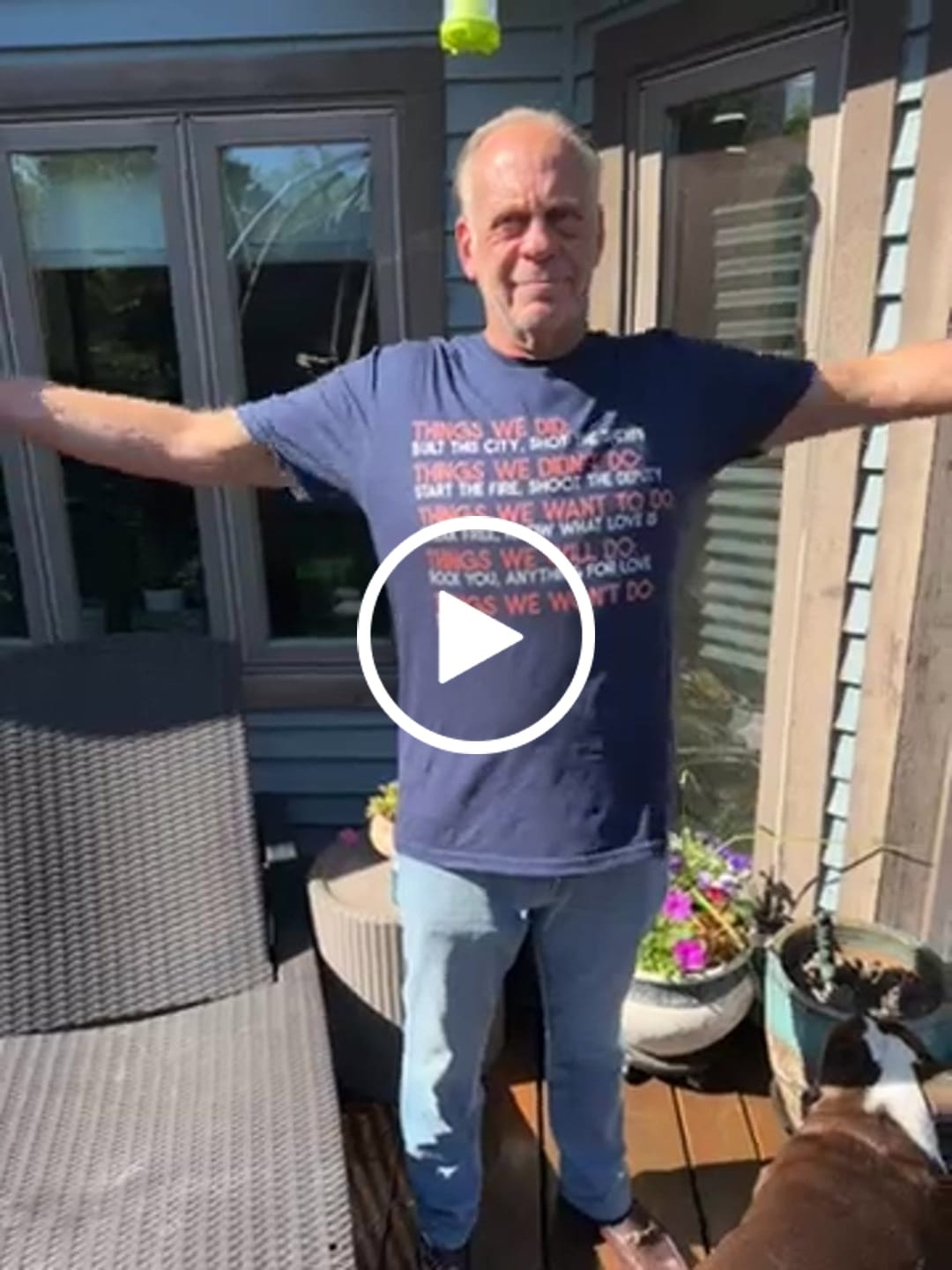 Customer video review of Things We Did Basics T-Shirt