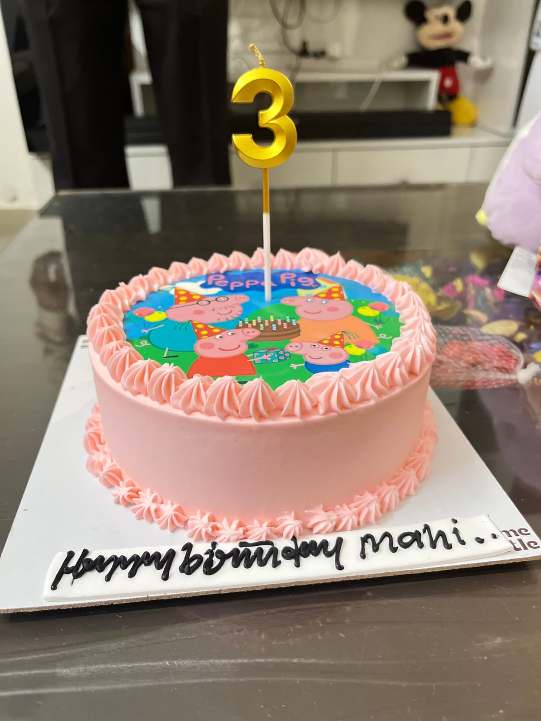 Customer photo review of Animal Party Birthday Cake