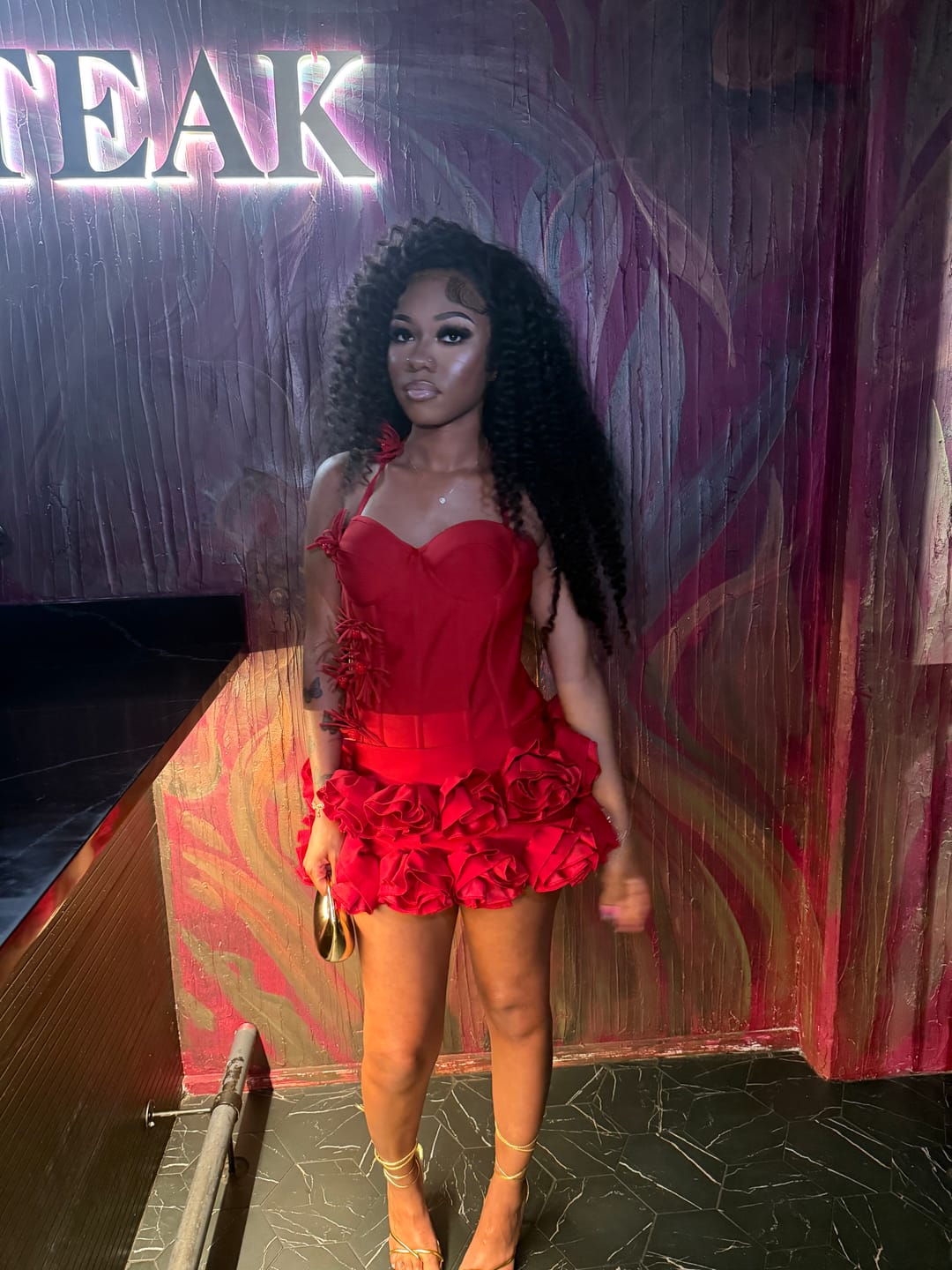 Customer photo review of Sophia Rose – Red (Only a few left)