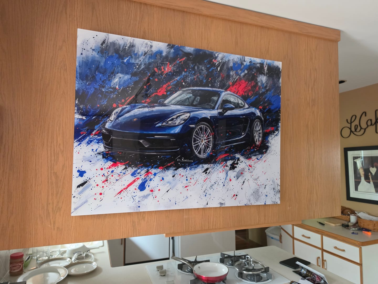 Customer photo review of 'Your own car' custom artwork