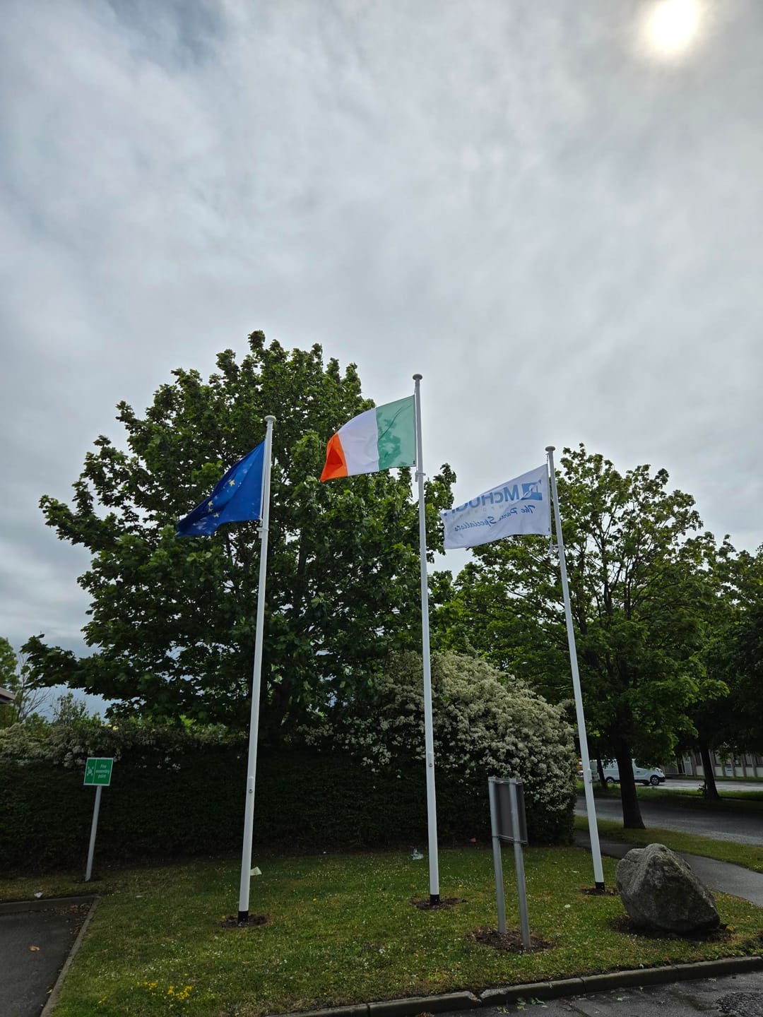 Customer photo review of Personalised Standard Flag