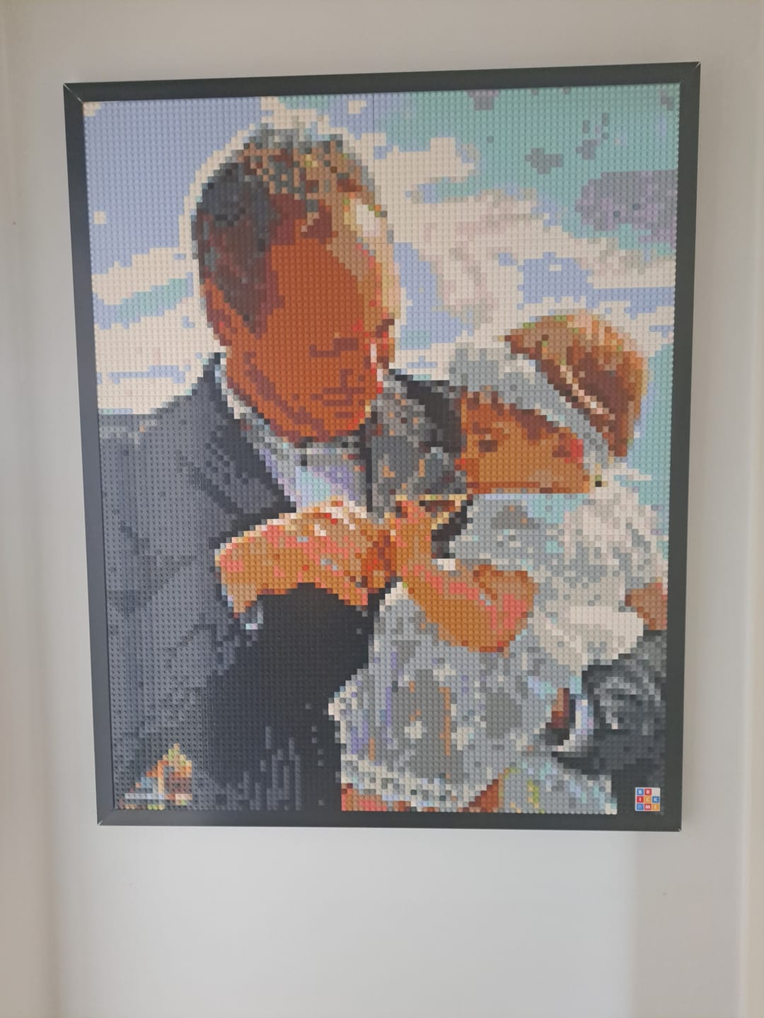 Customer photo review of Aluminum Frame - suitable for brick mosaics using 24x24 studs baseplates