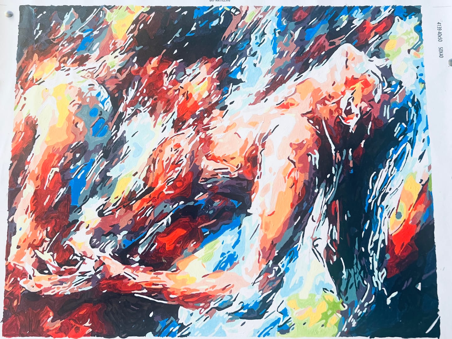 Customer photo review of Two Lovers | Paint by Numbers