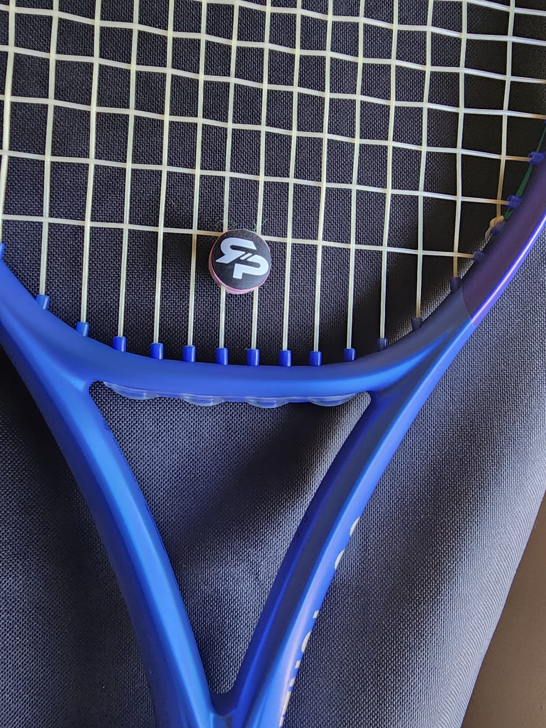 Customer photo review of Anti-Vibration Tennis ShockSorb Dampener - 10 Pack (All Colors)