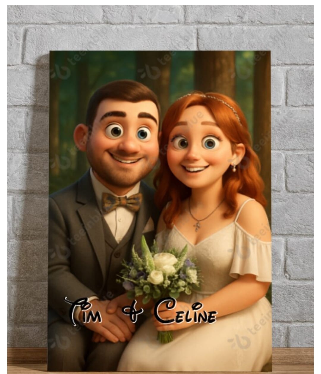 Customer photo review of Personalisierte Leinwand - Animiertes Portrait