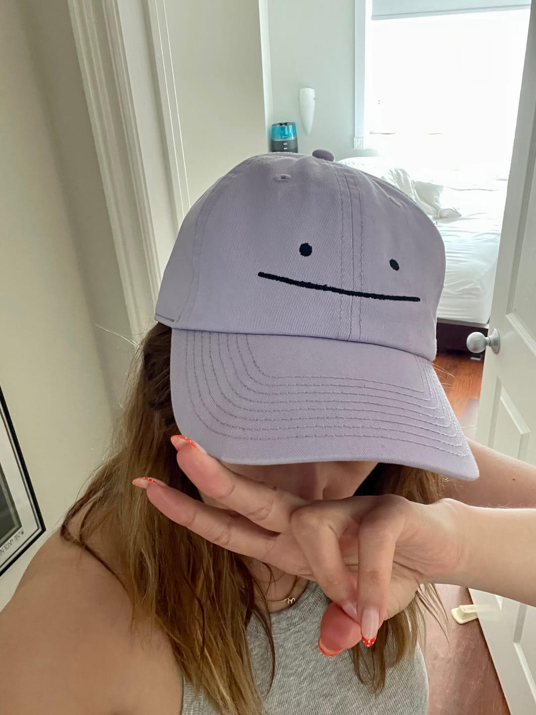 Customer photo review of "Ditto Face" | Embroidered Cap