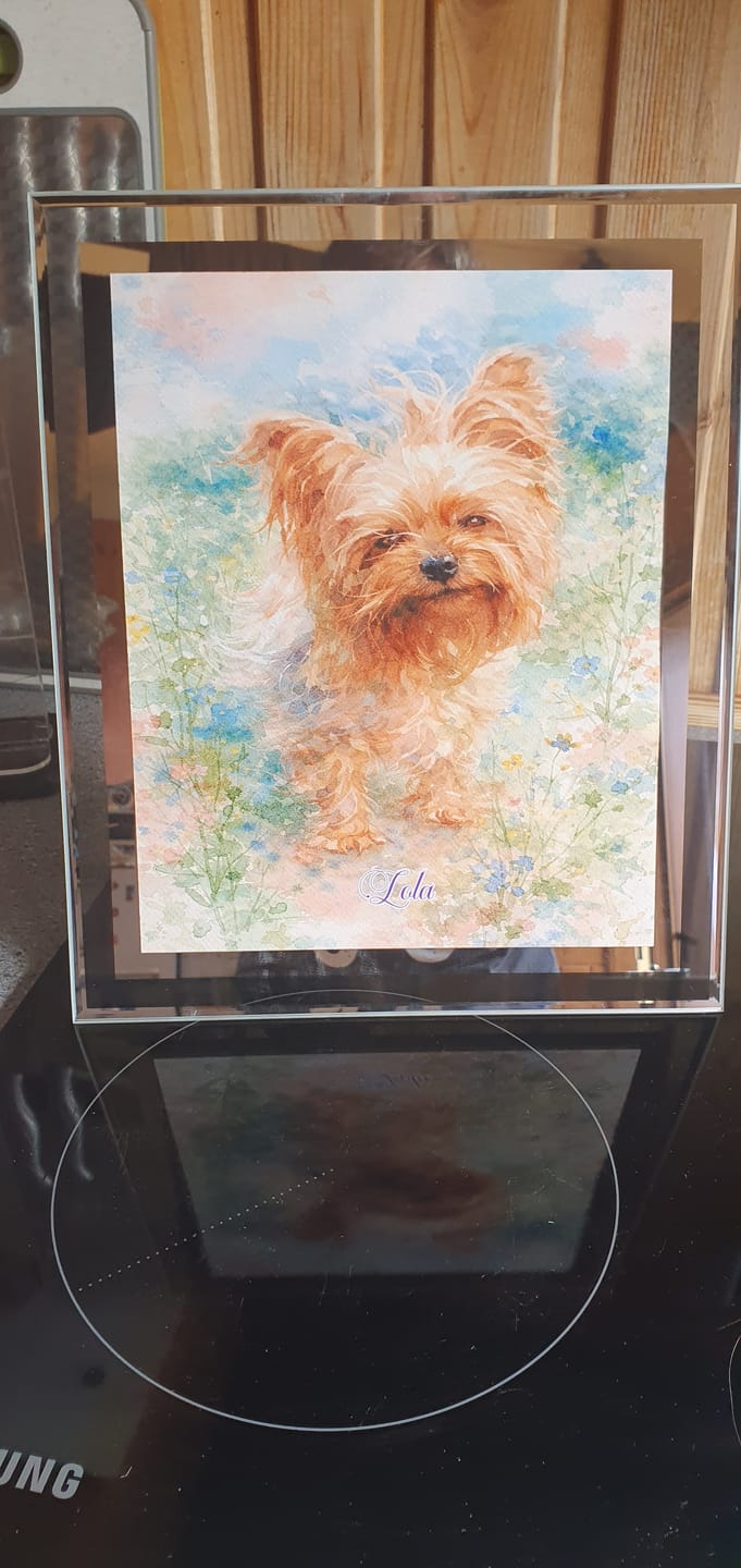 Customer photo review of Watercolour -  Personalised Poster