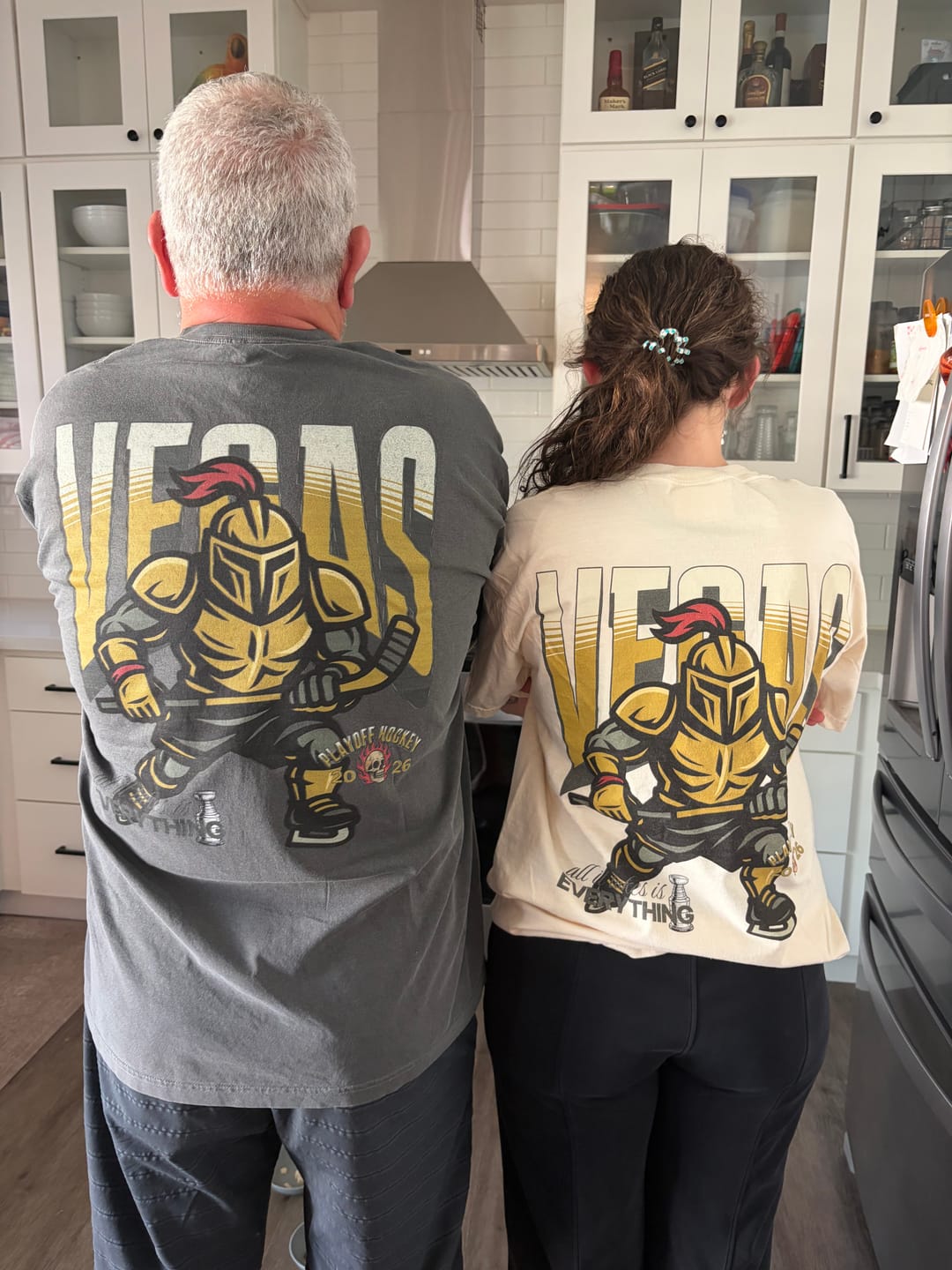 Customer photo review of Vegas Playoff Hockey T-Shirt