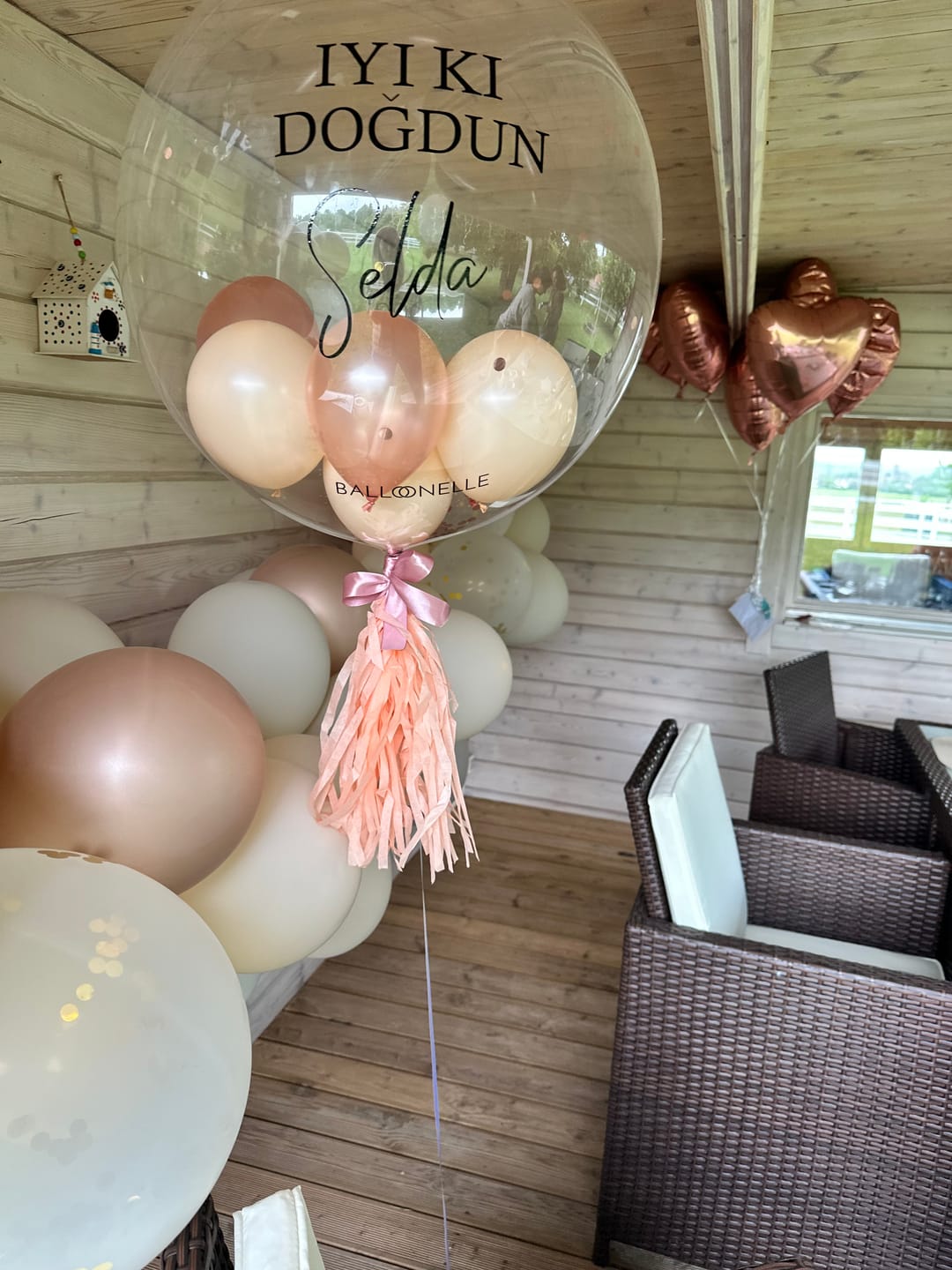 Customer photo review of Nude Designer Ballon
