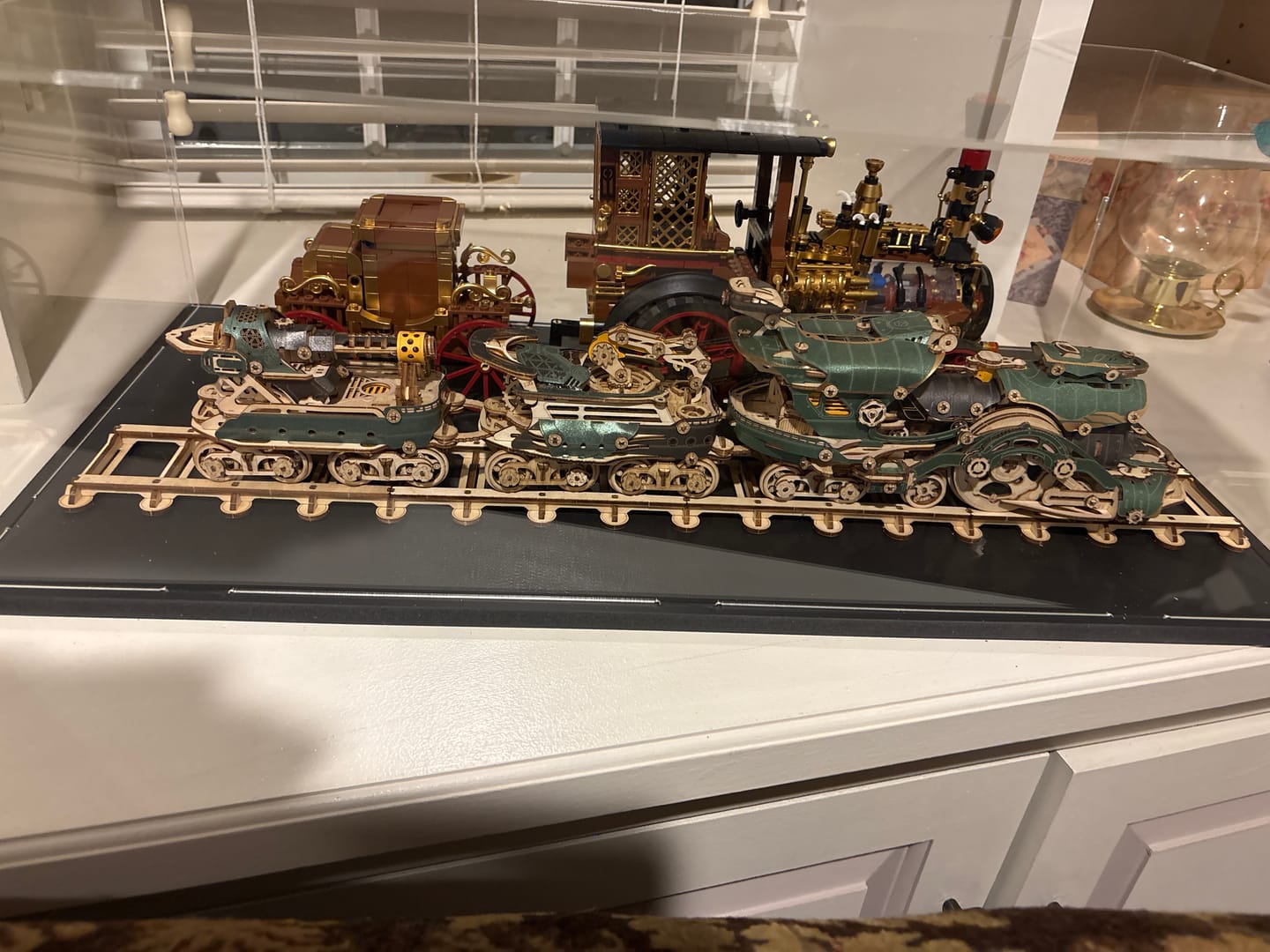 Customer photo review of Rokrgeek Fantasy Steampunk Train 3D Wooden Puzzle