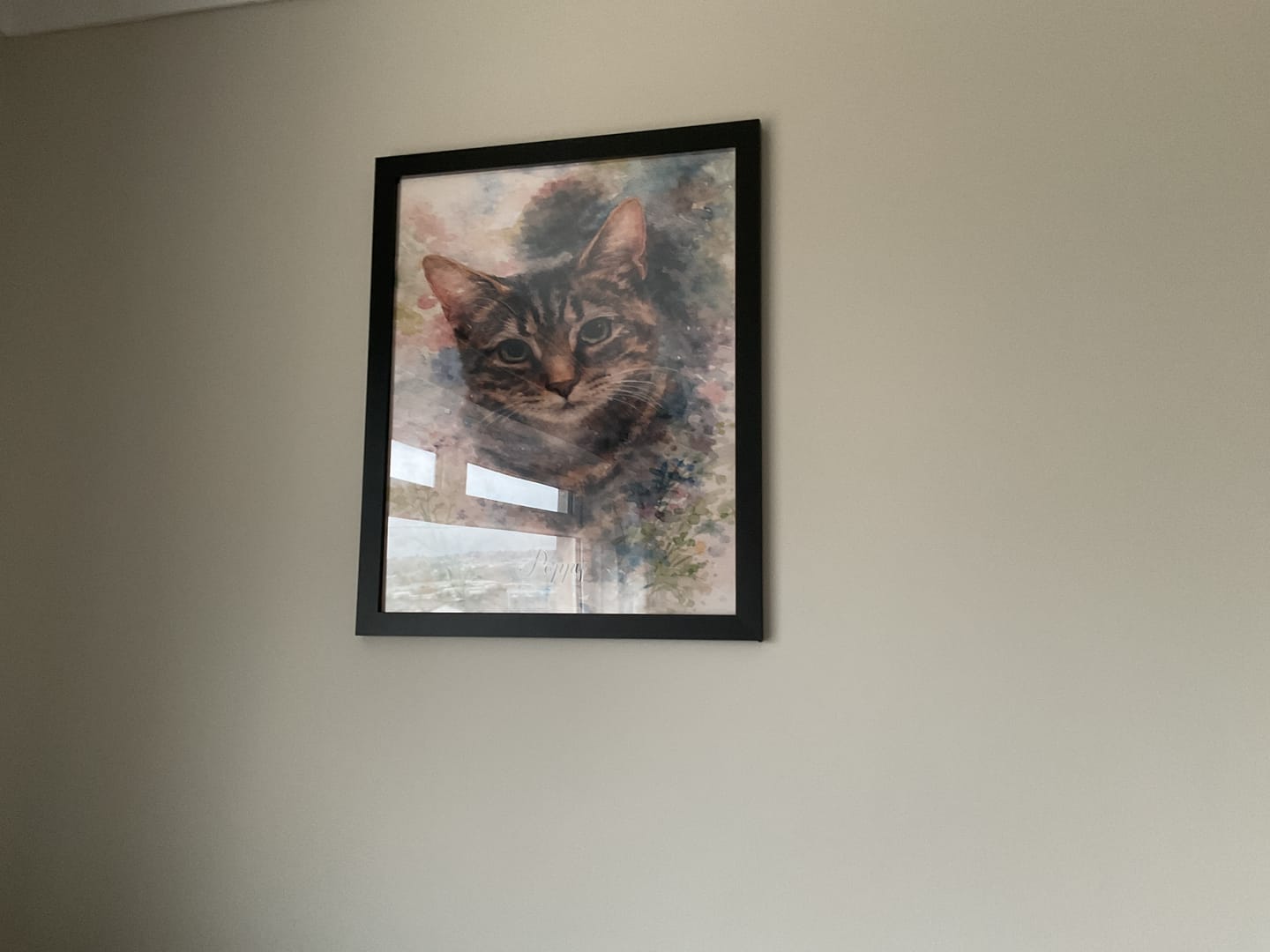 Customer photo review of Watercolour -  Personalised Poster