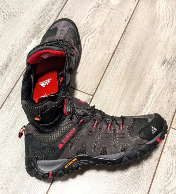 Customer photo review of Chaussures de randonnée en cuir suédé pour homme