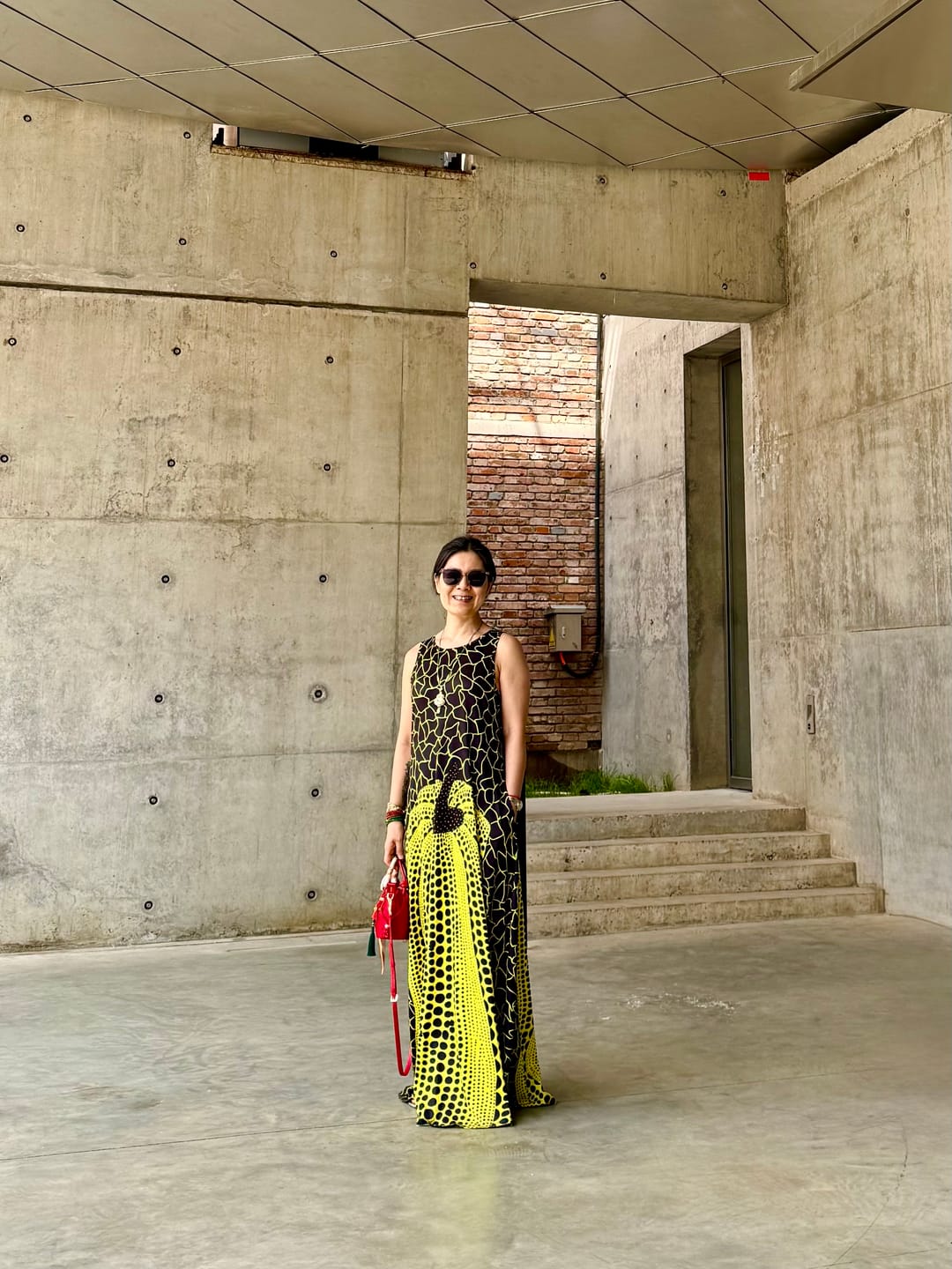 Customer photo review of Loose Sleeveless Pockets Polka-Dot Printed Round-Neck Maxi Dresses