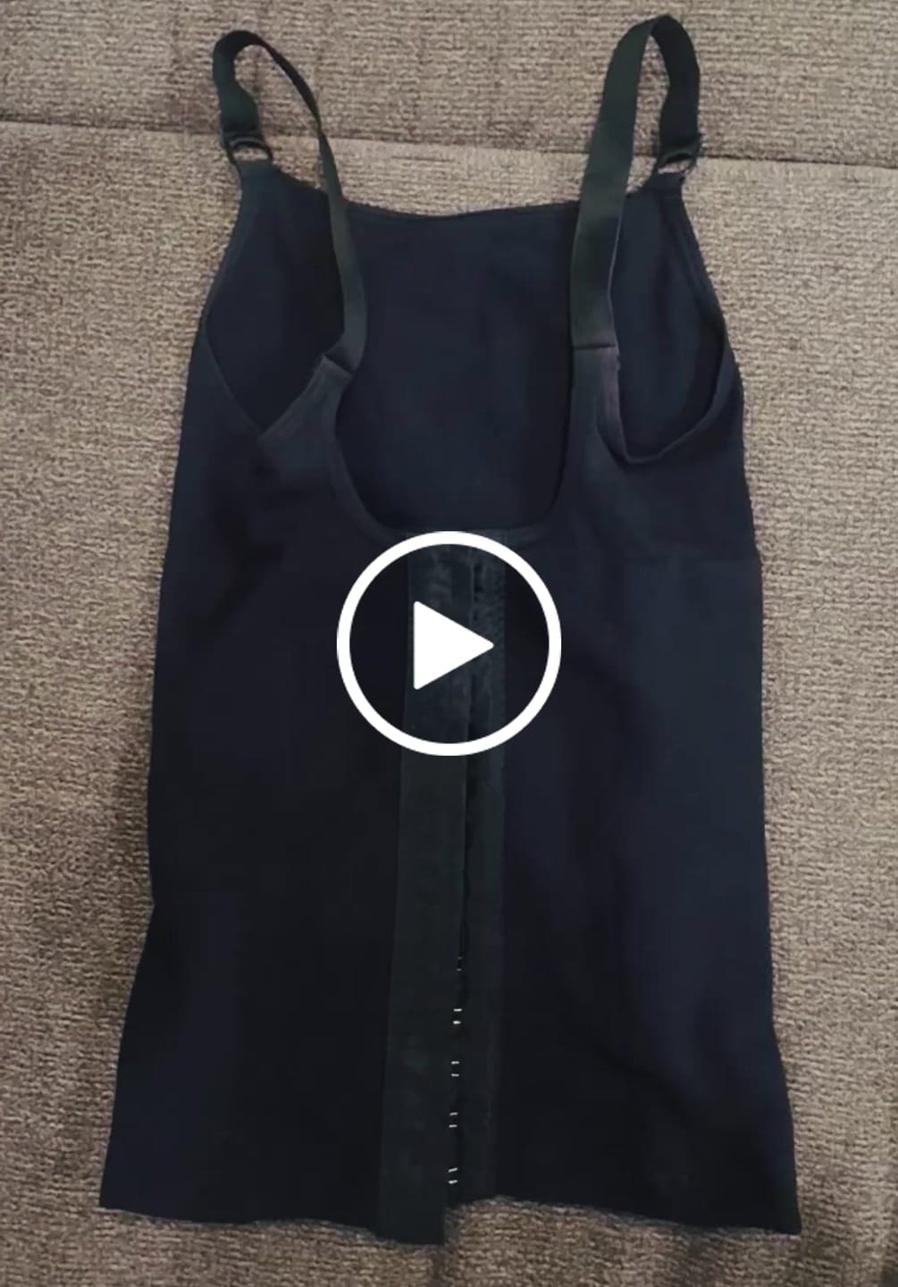 Customer video review of Microfiber Shoulder Straps Back Support Waist and Abdomen Control Corset