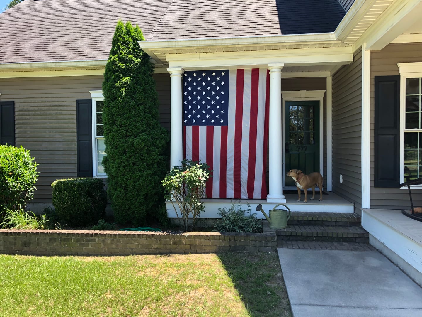 Customer photo review of 6' x 10' American Flag
