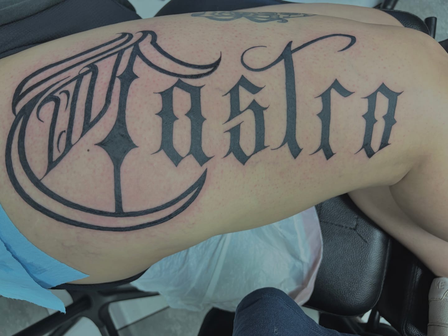 Customer photo review of Signature Tattoo Numbing Cream 1 TUBE