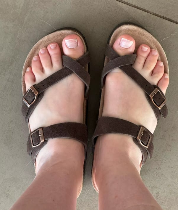Customer photo review of Sandales Croisées Entre-Doigt Antidérapantes