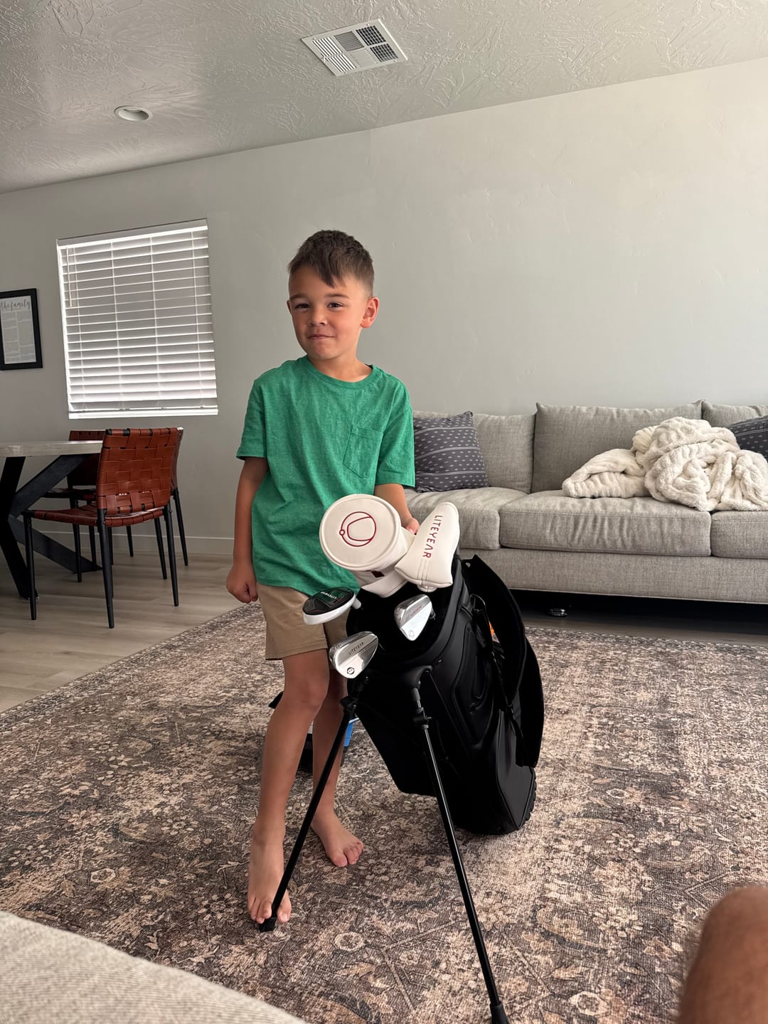 Customer photo review of ECLIPSE - Kids Golf 5 Club & Bag Set - Ages 5-7