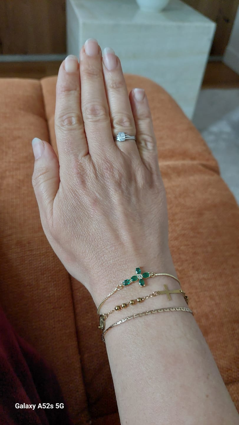 Customer photo review of Bracelet Croix Élixir