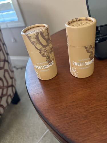 Customer photo review of Sweet Ginger Vapor Rub Stick