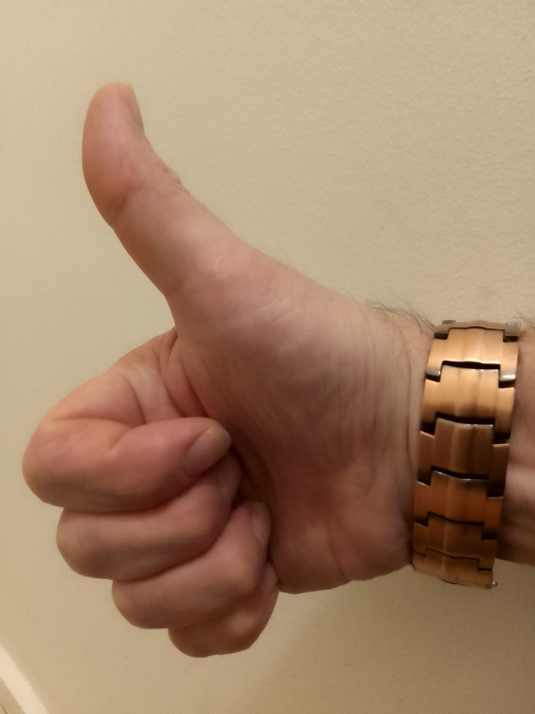 Customer photo review of Strongest Copper Magnetic Bracelet For Men - Newest Design