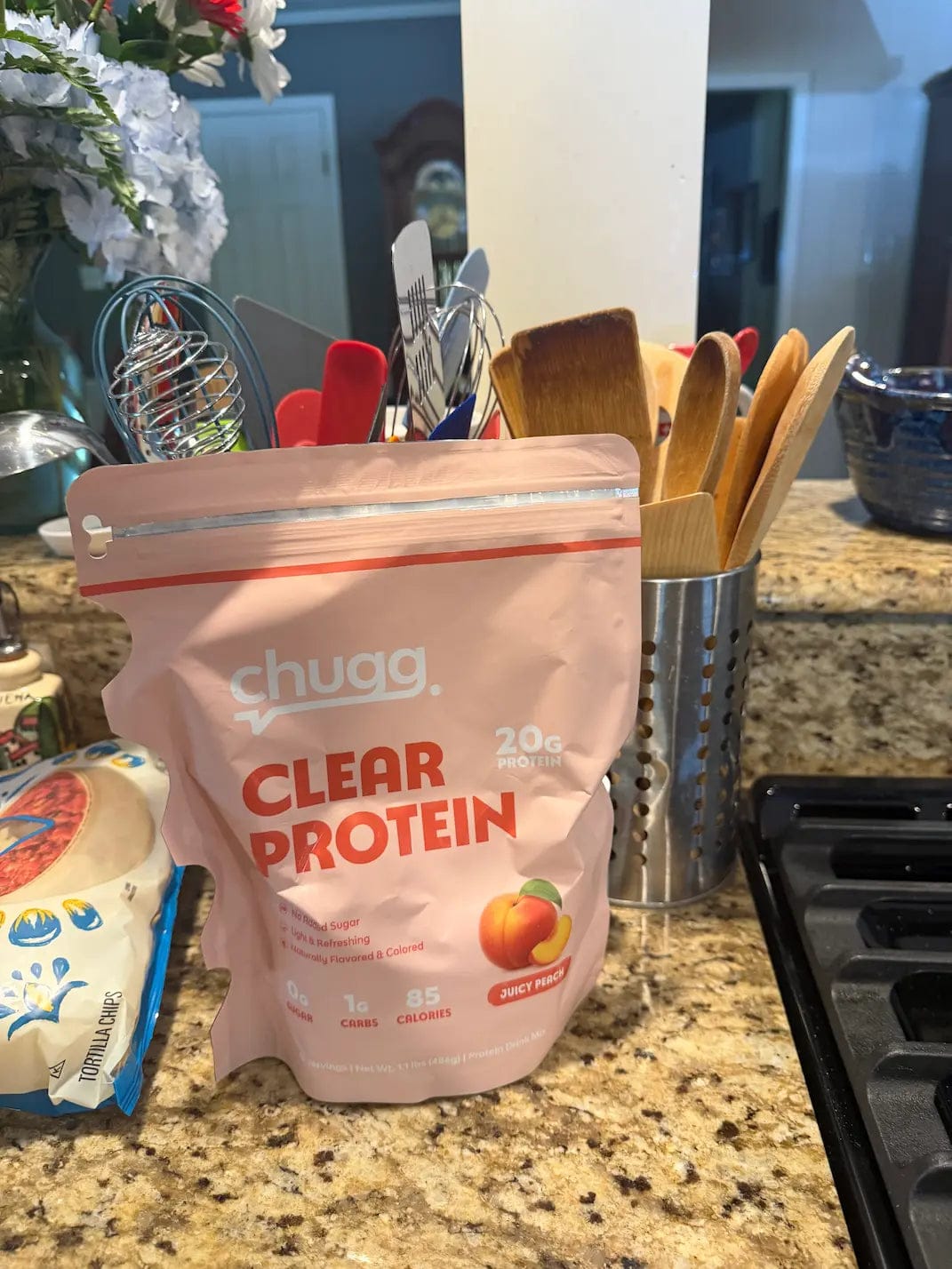 Customer photo review of Clear Protein Juicy Peach