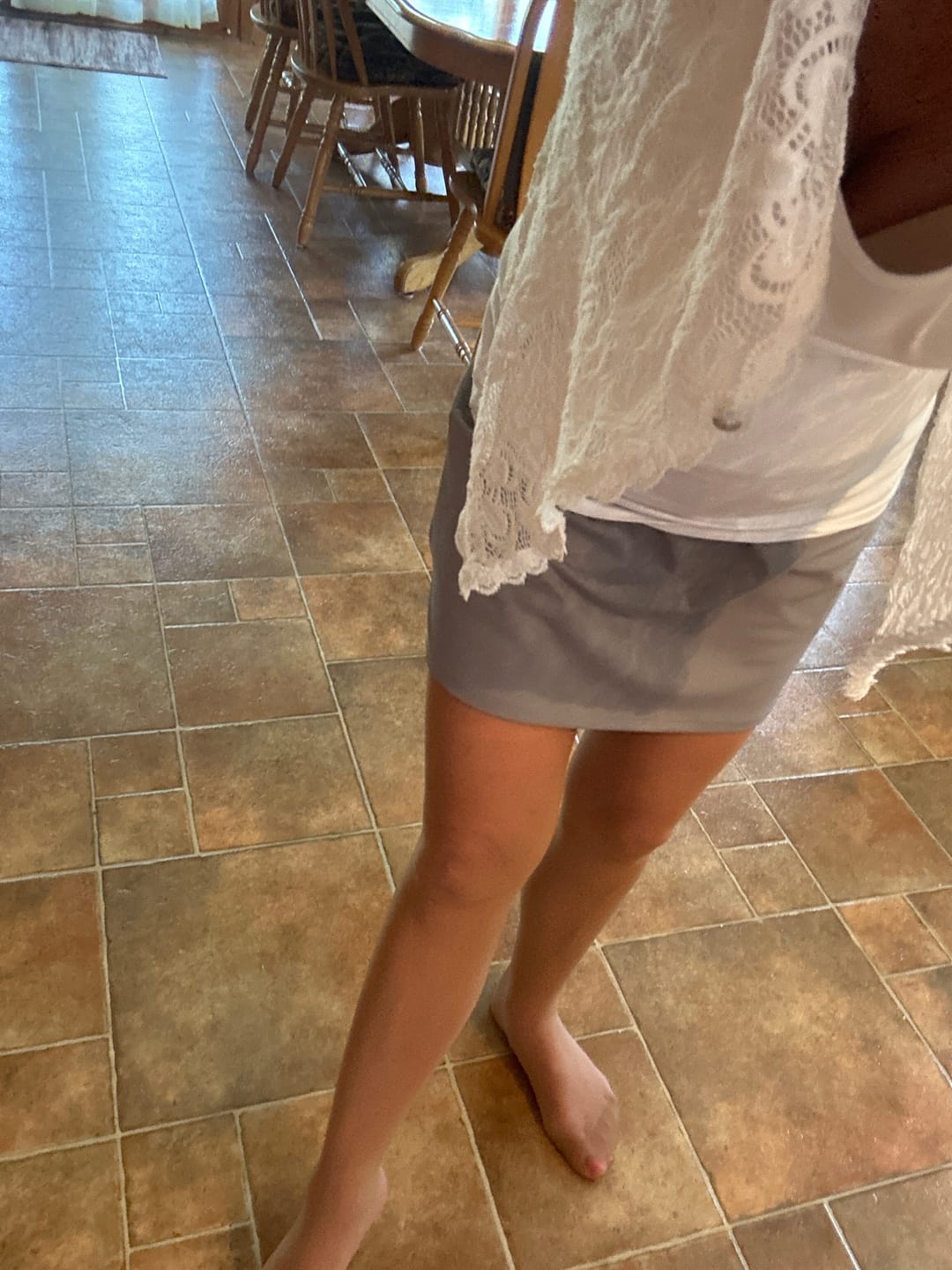 Customer photo review of PLAY -  FREE HUGGING SEAMLESS TIGHTS - SHEER