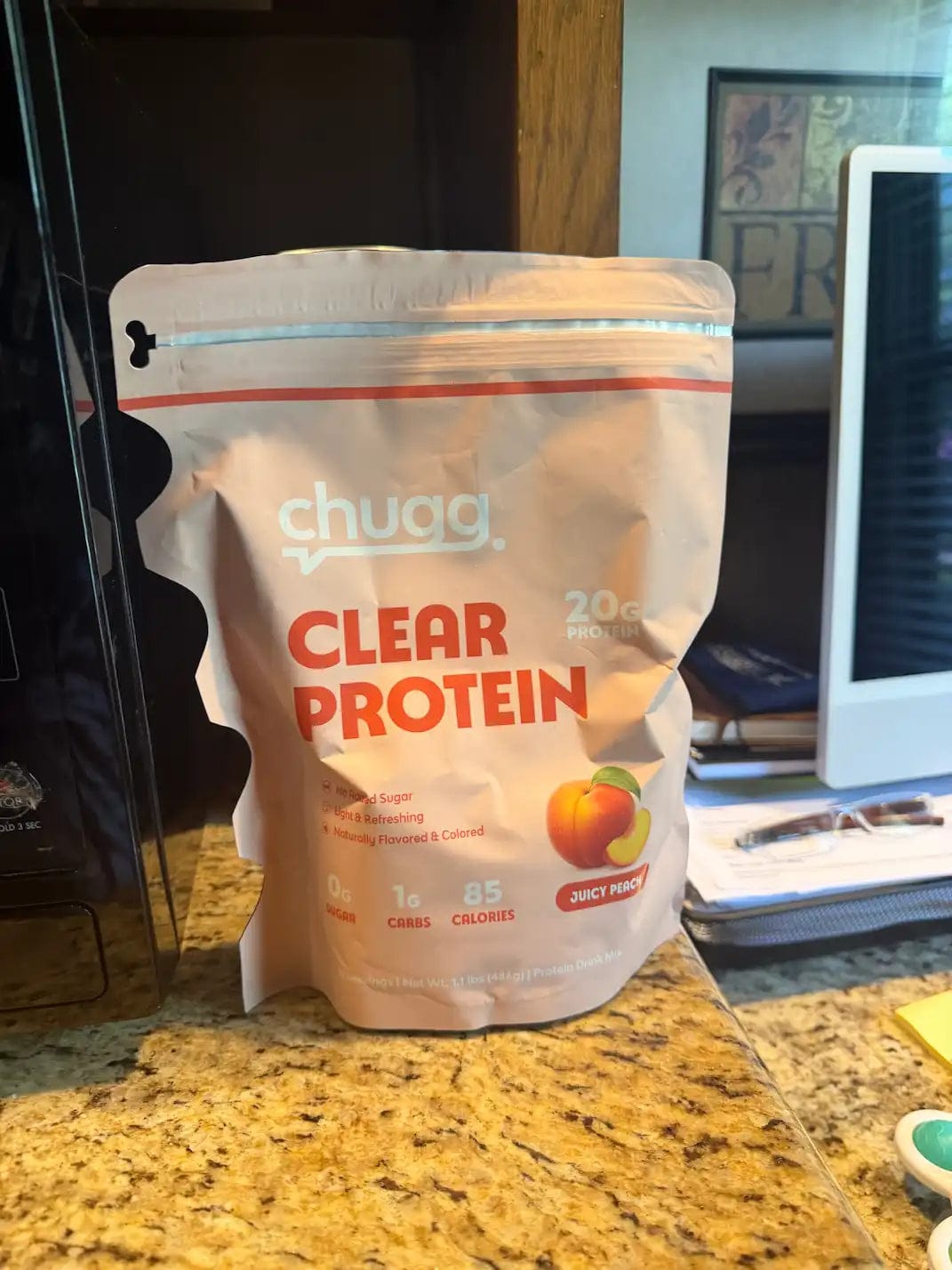 Customer photo review of Clear Protein Juicy Peach