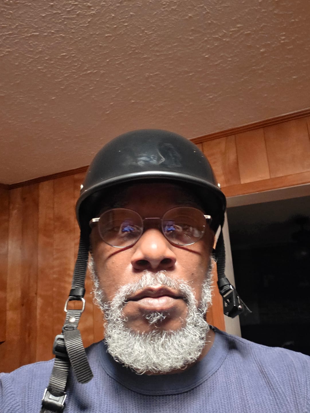 Customer photo review of Low Profile Reversible DOT Polo Helmet / Gloss Black