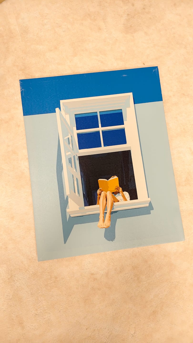 Customer photo review of Window Readings | Paint by Number