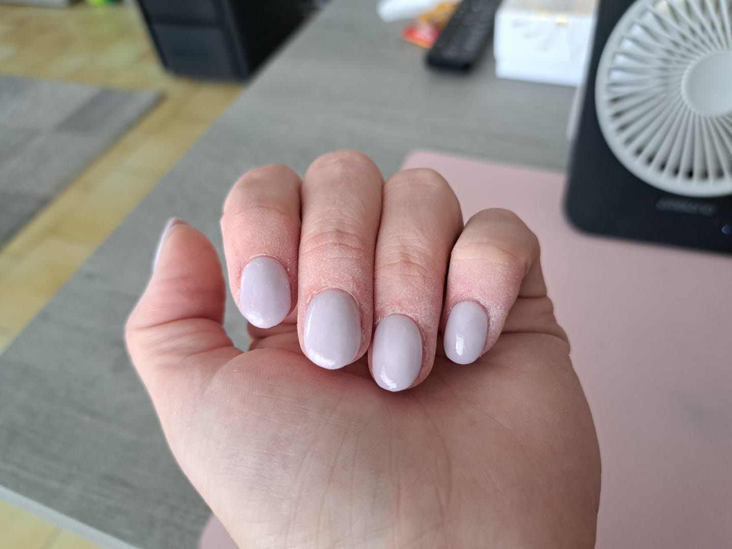 Customer photo review of Nude Beige Dipping Powder