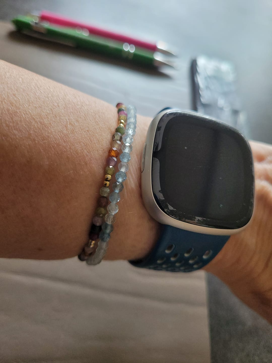 Customer photo review of Maris Aquamarin Armband