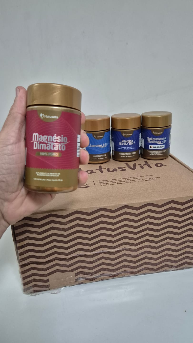 Customer photo review of Magnésio Dimalato Puro. 120 Cápsulas