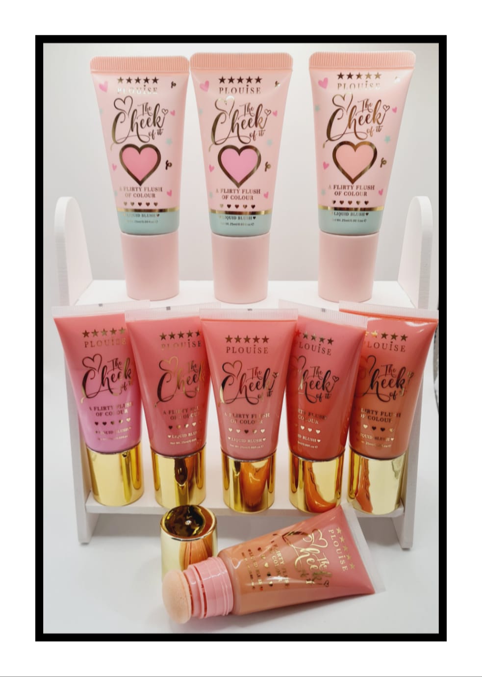 Customer photo review of The Cheek Of It Liquid Blush