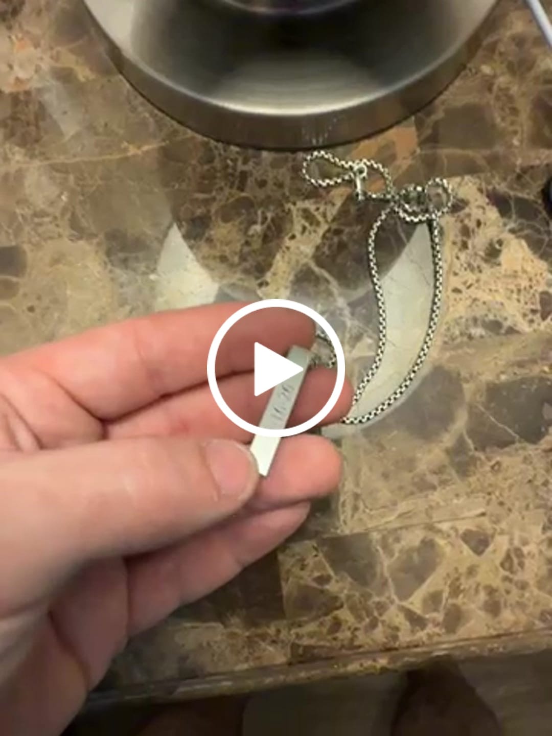Customer video review of Matte Rectangle Bar Urn Pendant