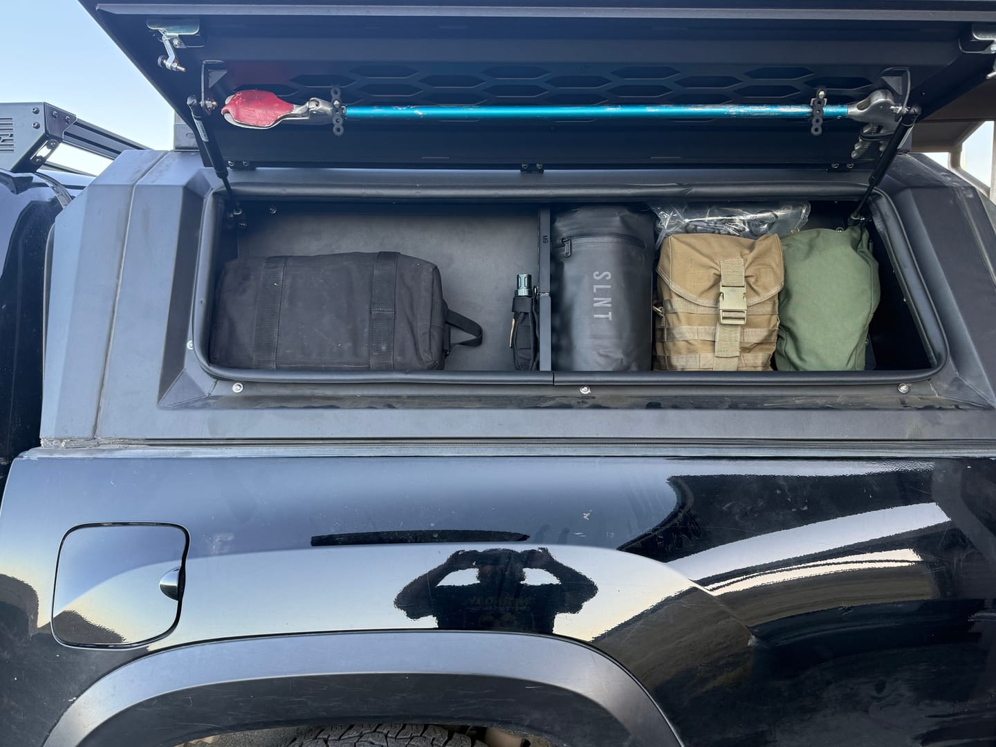 Customer photo review of OPENROAD Truck Cap Storage Box