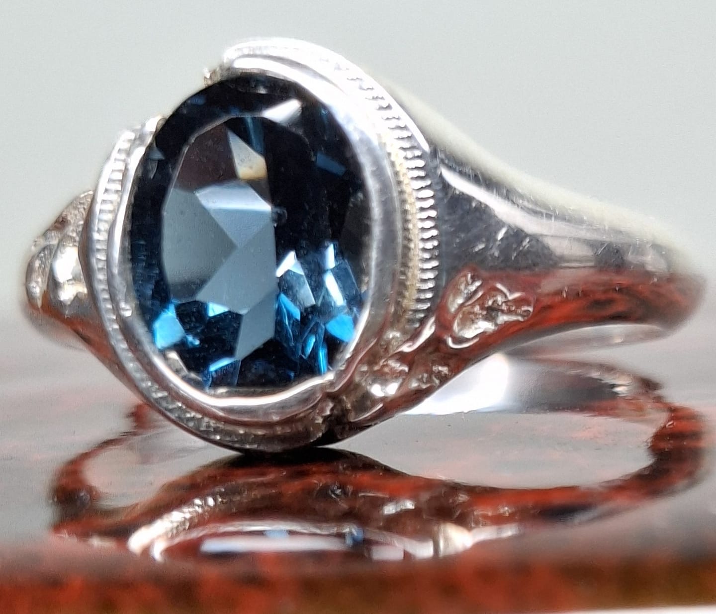 Customer photo review of Topaz Signet Ring - QUASAR