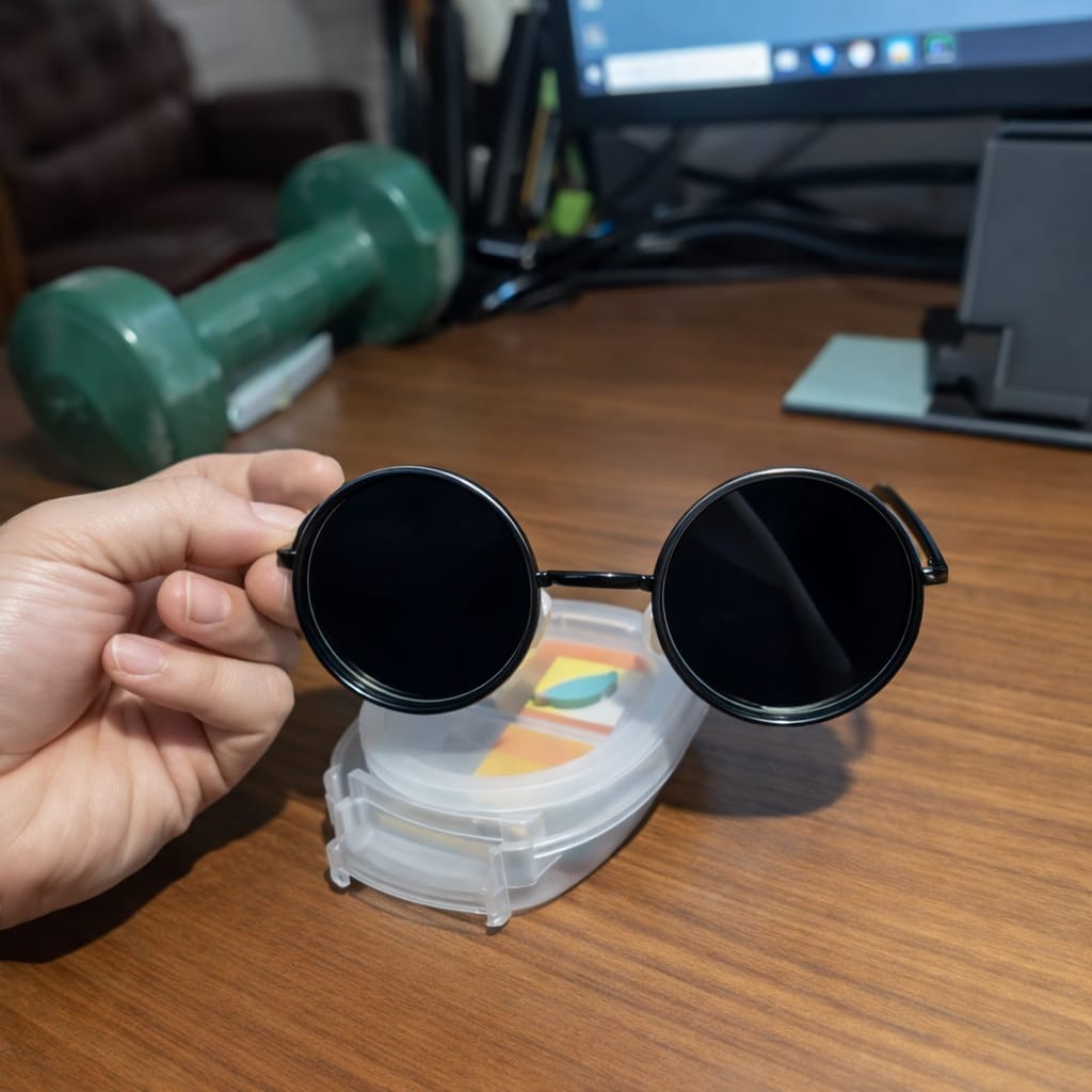 Customer photo review of Luce™ Ayarlanabilir Renk Tonlu Güneş Gözlüğü