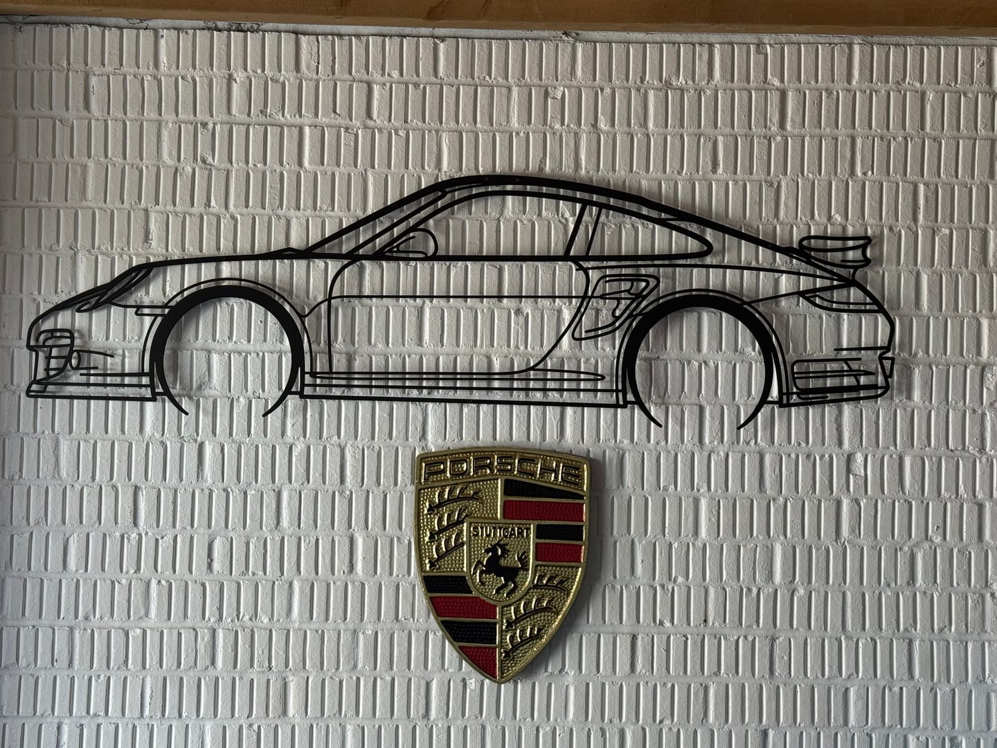 Customer photo review of Your Custom Car Silhouette Metal Wall Art Service
