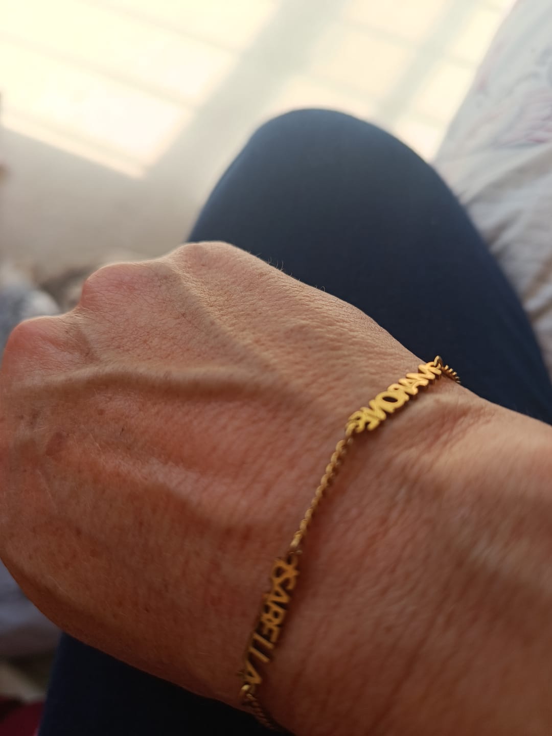 Customer photo review of Custom Name Bracelet