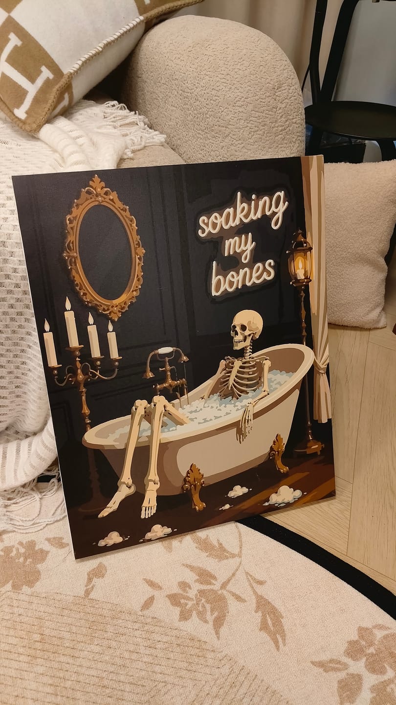 Customer photo review of Soaking My Bones | Paint by Number
