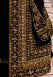 Customer photo review of Luxury Black Embroidered Pakistani Suit Set