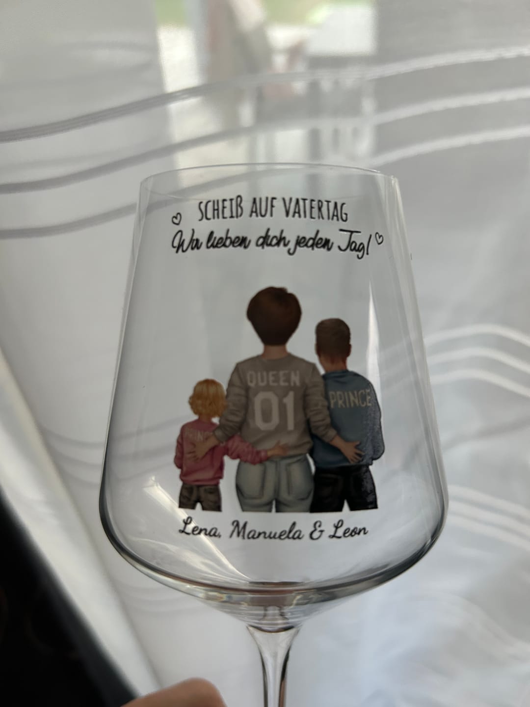 Customer photo review of Weinglas - Geschenkverpackung